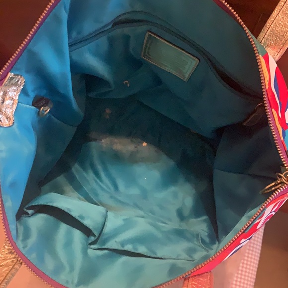 Coach multicolored shoulder bag - Picture 3 of 4